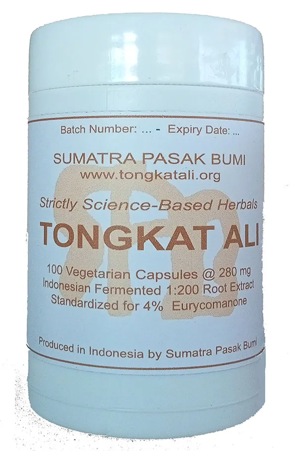 Sumatra Pasak Bumi 発酵トンカットアリ根エキス（ユリコマノン4%規格）1本の画像